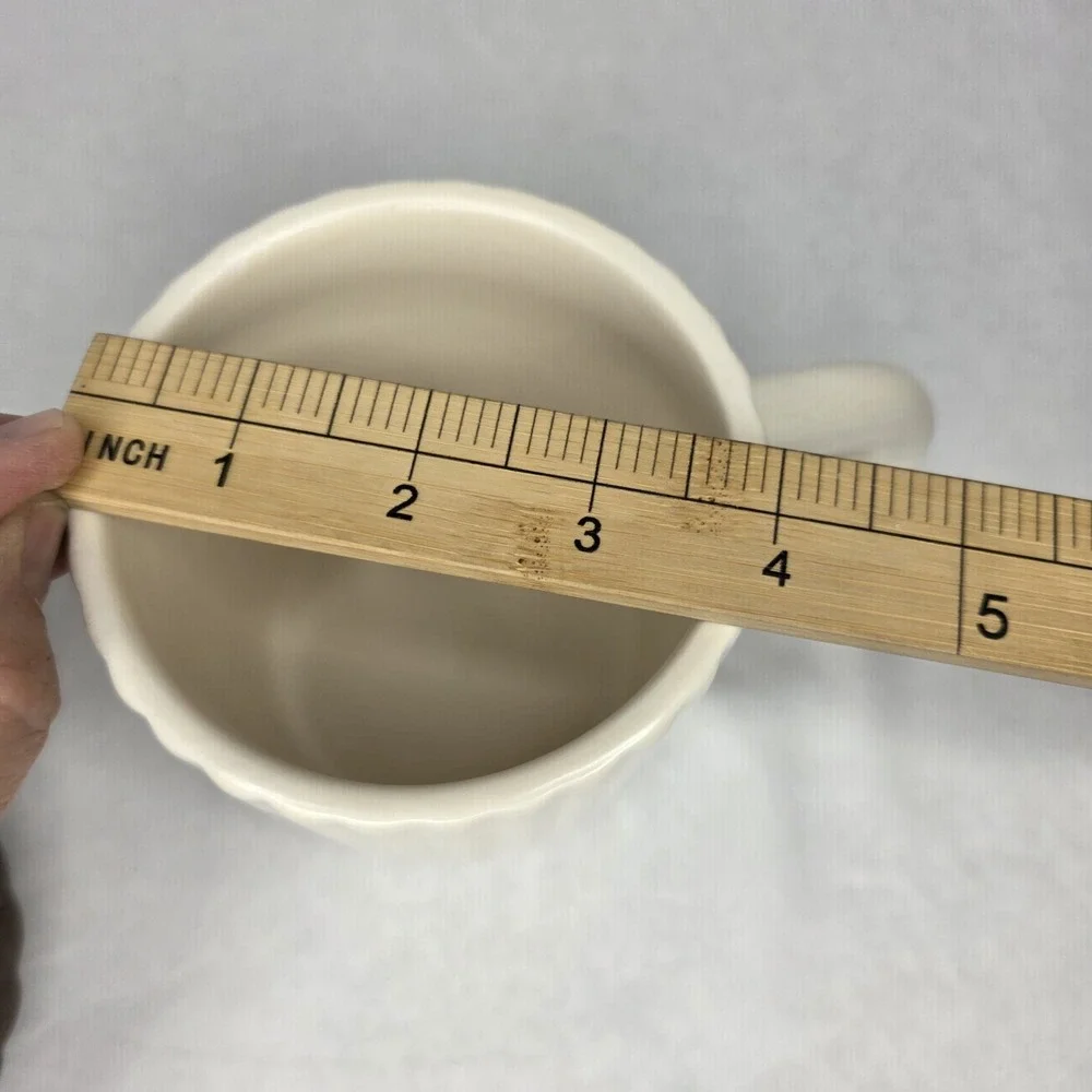 Target Bullseye's Playground Ceramic Acorn Mug with Lid Brown Cream. Used Once